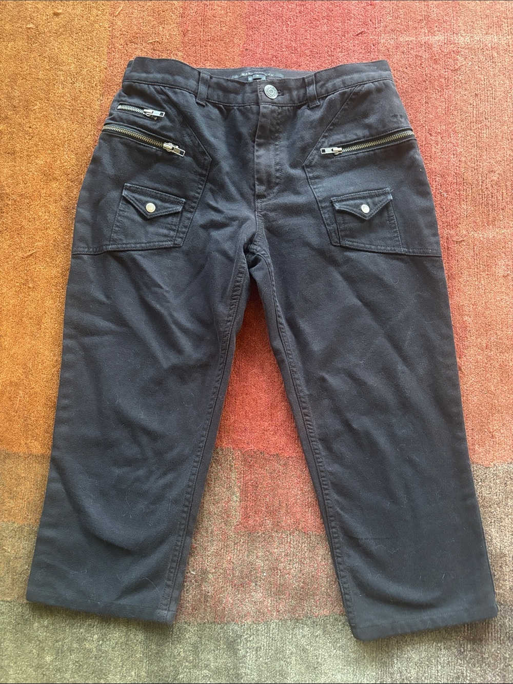 Vintage Y2K Marc Jacobs Heavy Cotton Twill 6-Pocket Cargo Pants - Sz 8